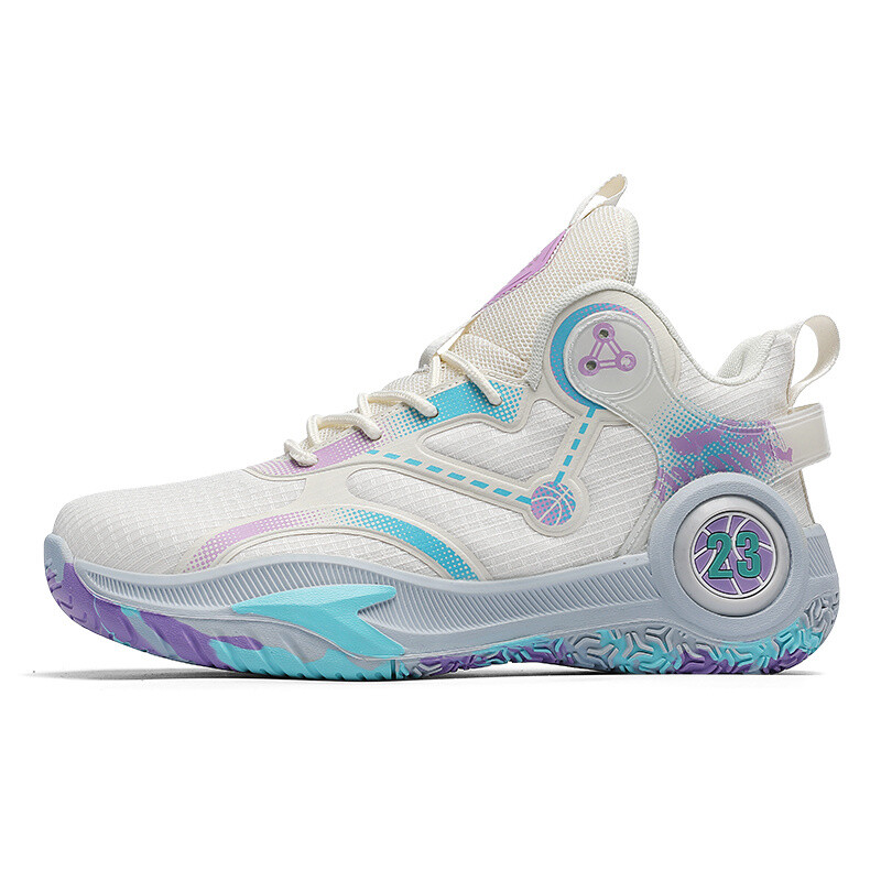 

Баскетбольные кроссовки Basketball Shoes Unisex Mid-Top Atay, белый/фиолетовый