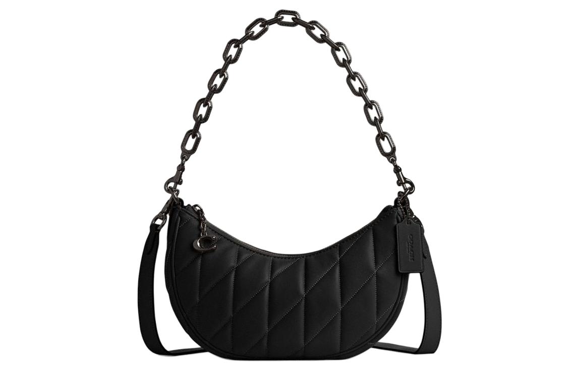 

COACH Сумка Mira из кожи через плечо, сумка через плечо, женская, среднего размера, черная
