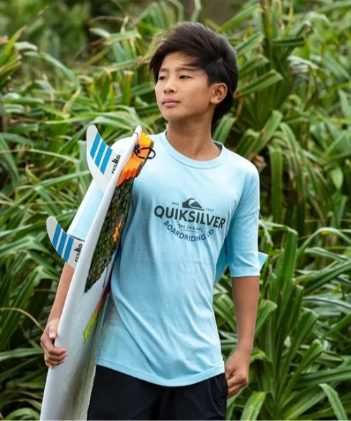 Детская футболка Quiksilver с принтом TYPED OUT ST минт