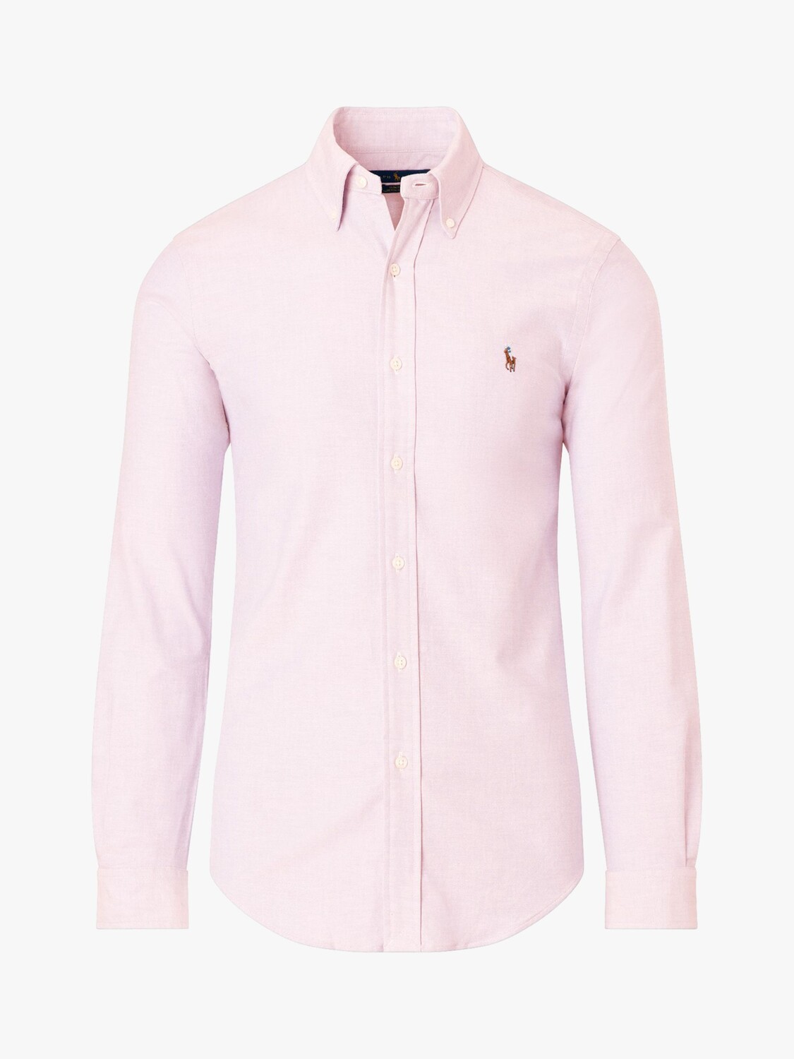 Повседневная оксфордская спортивная рубашка Polo Ralph Lauren, розовая — фото 3