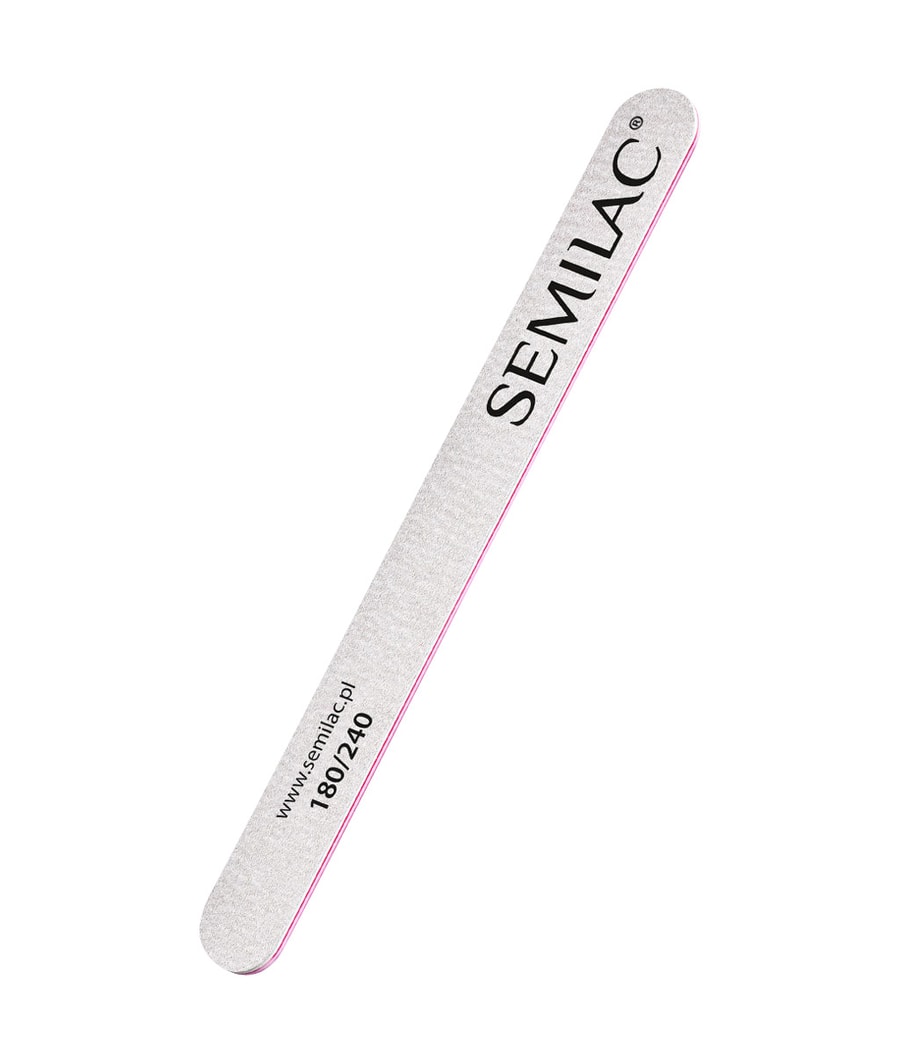 

Пилочка для ногтей Semilac Nail File Straight 180/240, 1 шт.