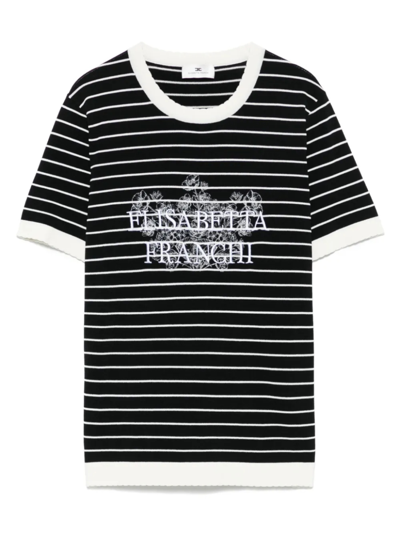 

Полосатая футболка Elisabetta Franchi, черный