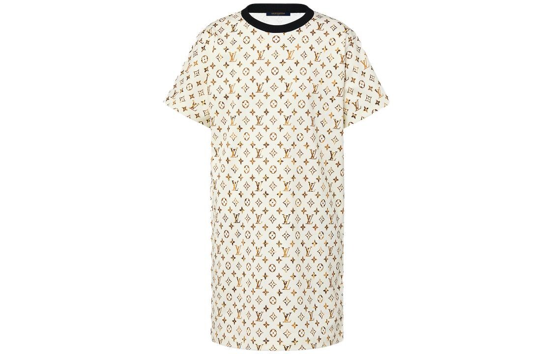 

Платье с короткими рукавами женское белое Louis Vuitton