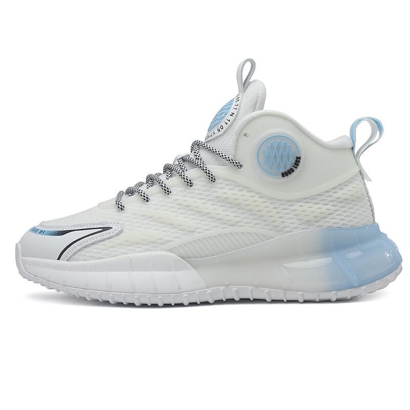 

Баскетбольные кроссовки Basketball Shoes Men High-Top White Ice Blue Vidory Angel