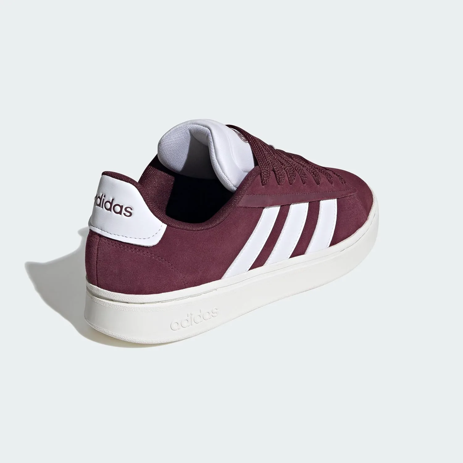 Мужские кроссовки Adidas Grand Court Alpha 00s, бордовый/белый — фото 3
