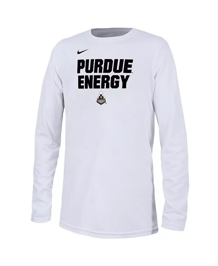 Белая футболка Big Boys Purdue Boilermakers 2024 On-Court Bench Energy Nike, белый — фото 3