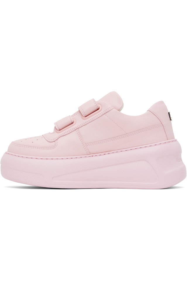 Кроссовки на платформе с липучками Acne Studios, розовый — фото 3