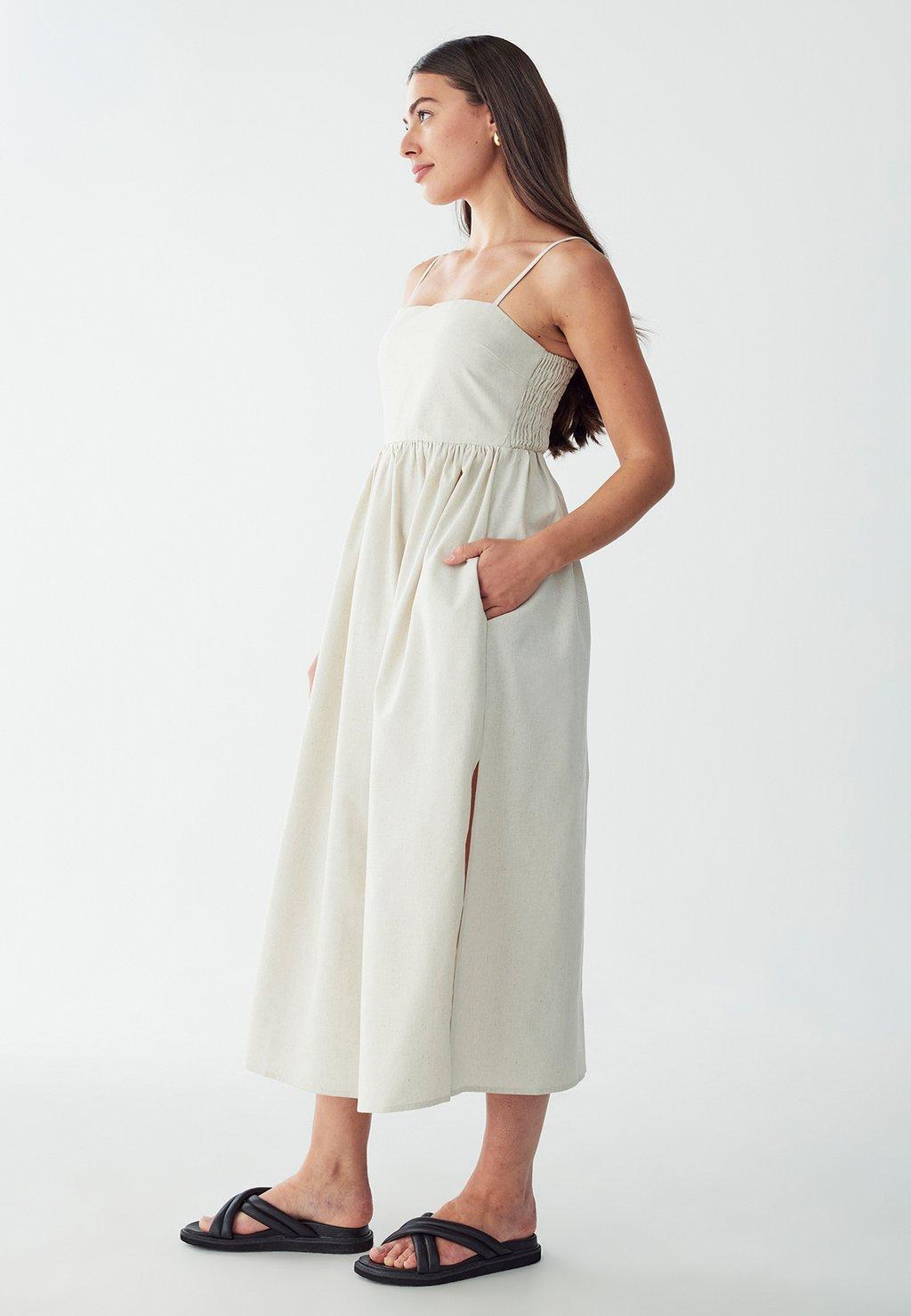 

Повседневное платье JIAH MIDI WILLA, бежевый