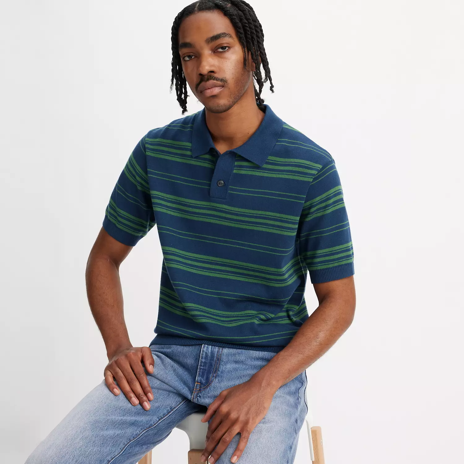 

Свитер вязаный поло Levi's, мультиколор