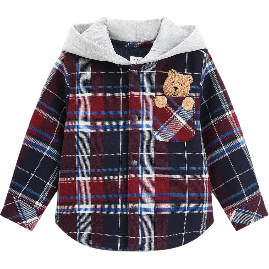

Детская рубашка-пальто для детей 3-7 лет GAP, красный plaid