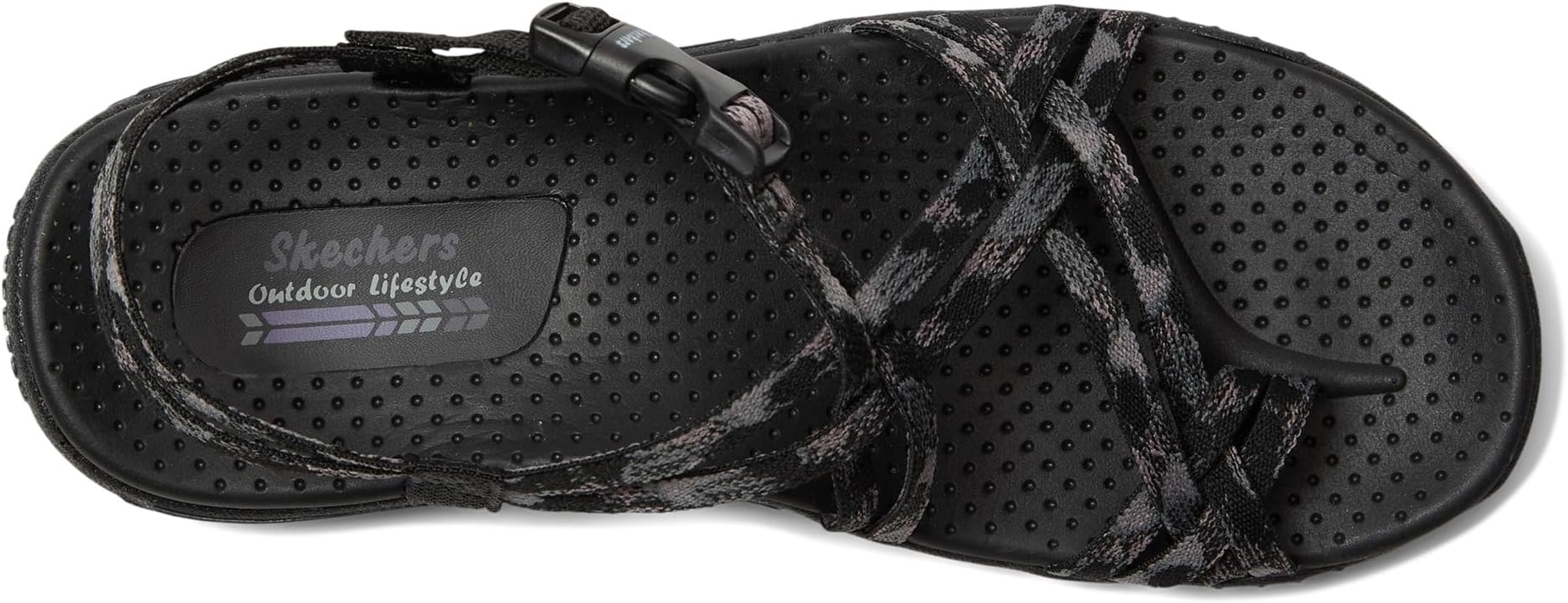 Сандалии SKECHERS Reggae - Positive Space, черный — фото 2