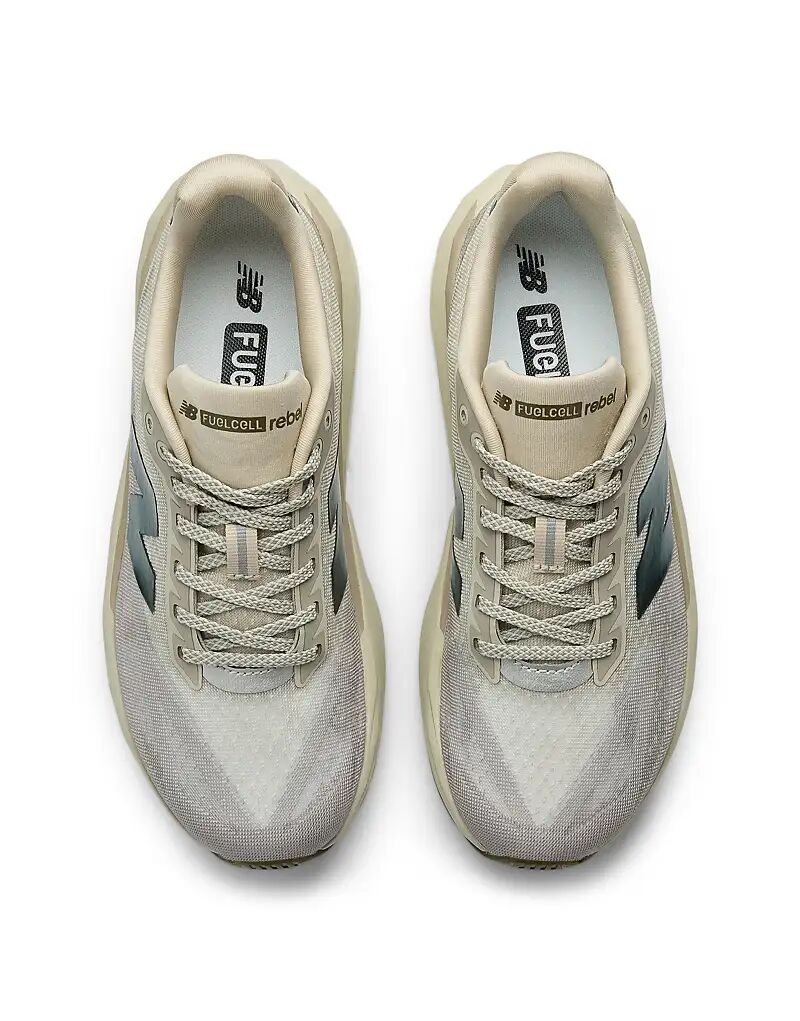 Кроссовки New Balance Fuelcell Rebel v5 серого цвета — фото 4