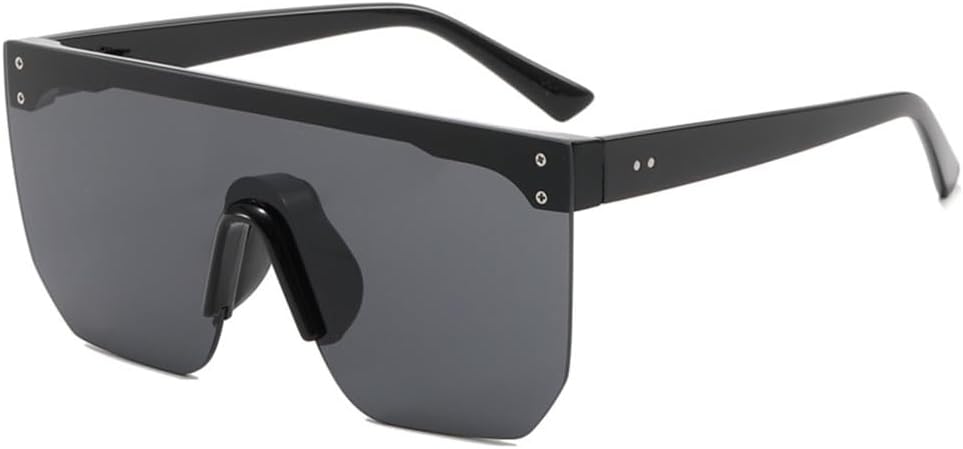 

Безрамочные очки, интегрированные защитные очки для велоспорта, солнцезащитные очки с защитой от УФ-излучения, модные, универсальные, стильные, для мужчин KTUCN, Black