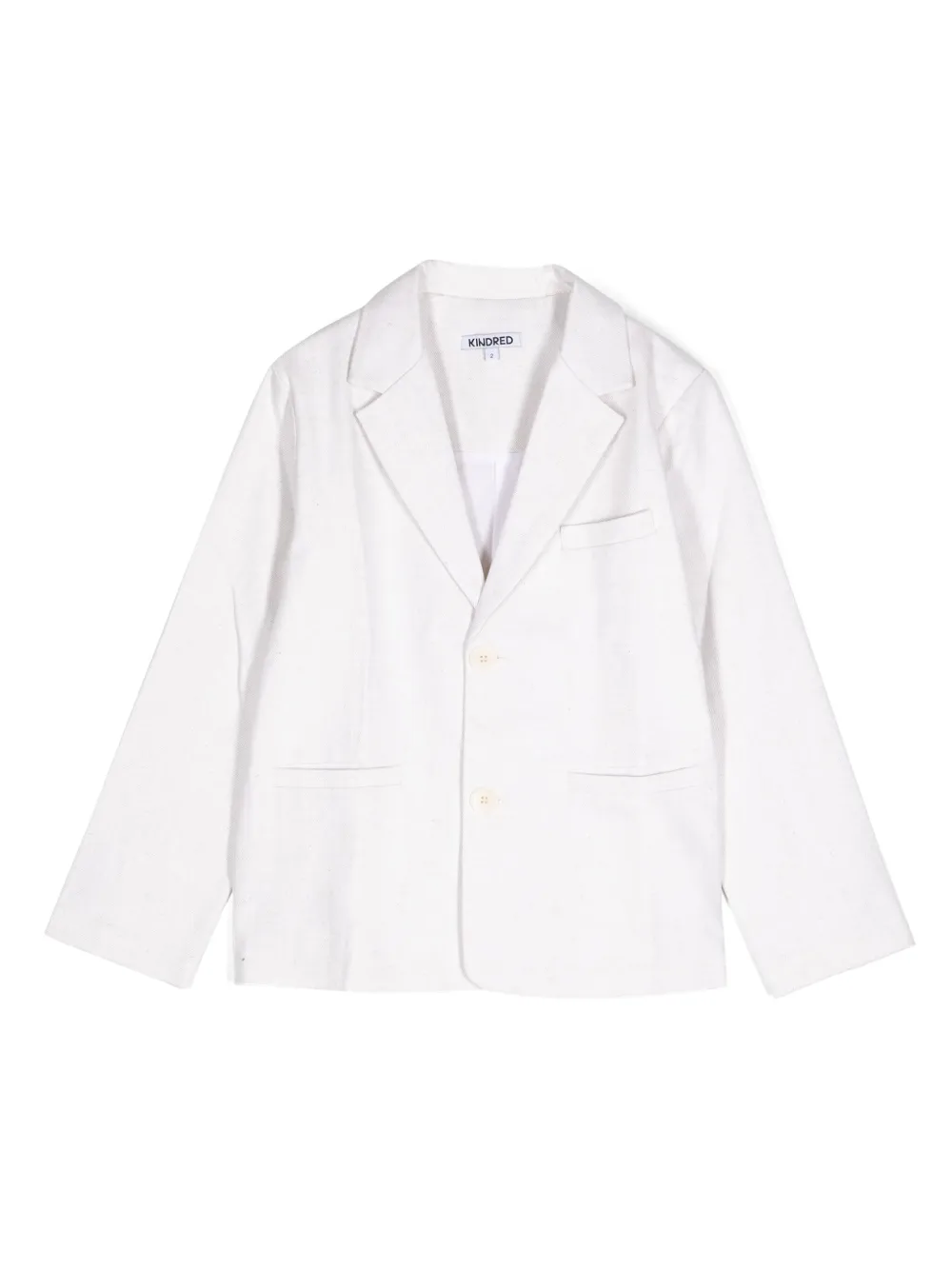 

Однобортный пиджак из смесового льна KINDRED, нейтральный