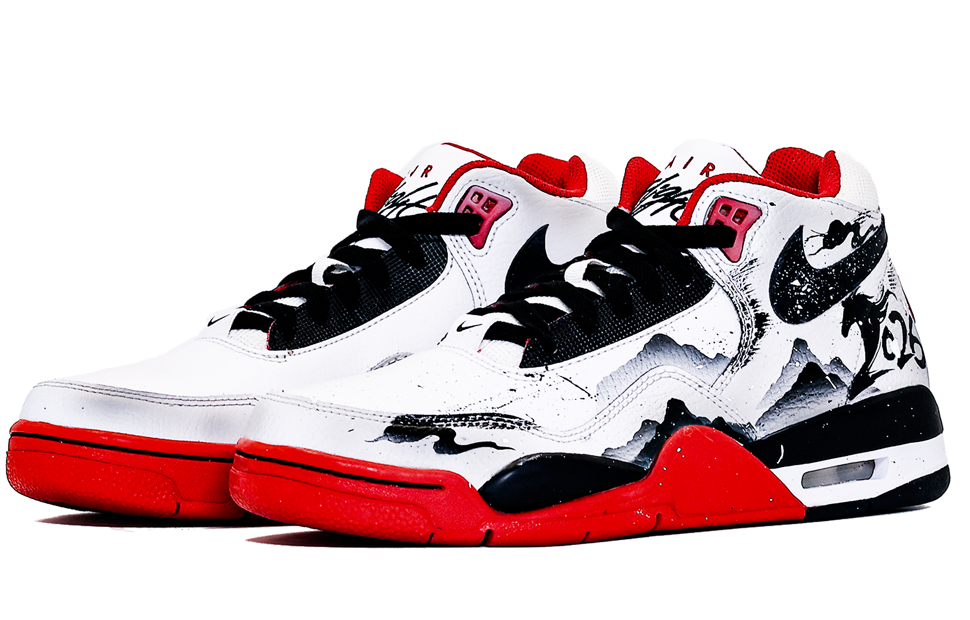 Nike Кроссовки баскетбольные Unisex Mid top Vintage Black с амортизацией Flight Legacy Cushioning и износостойкой подошвой — фото 4