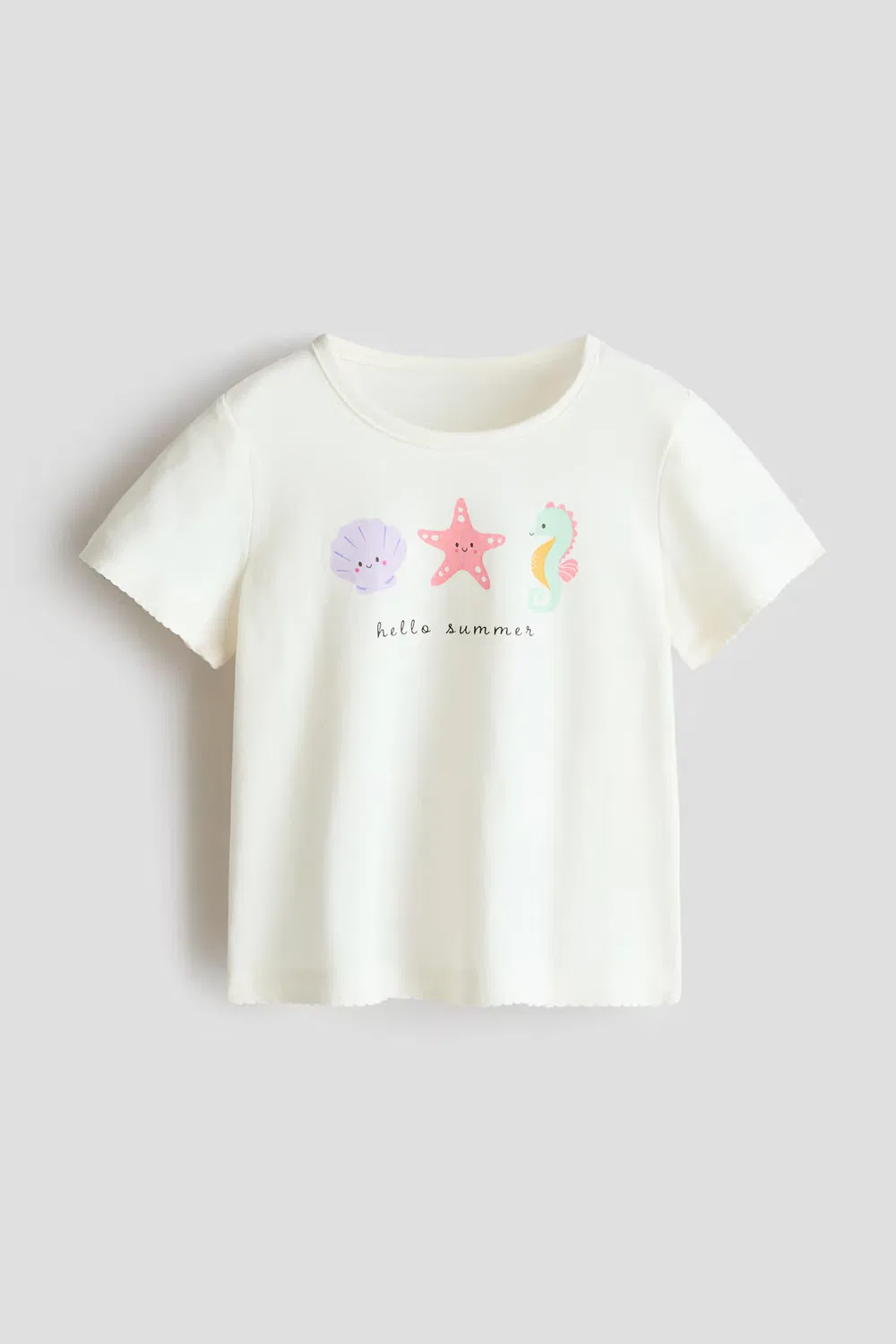 Рубашка с принтом H&M, Weiß/Hello Summer