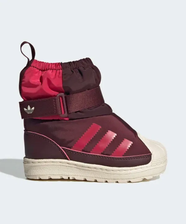 Ботинки Superstar 360 Winterize, Adidas Kids, бордовый