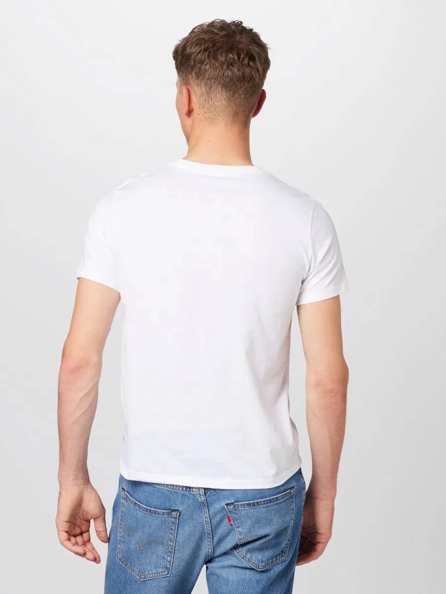 Футболки LEVI'S с графическим принтом, комплект из 2 штук, черные и белые — фото 4