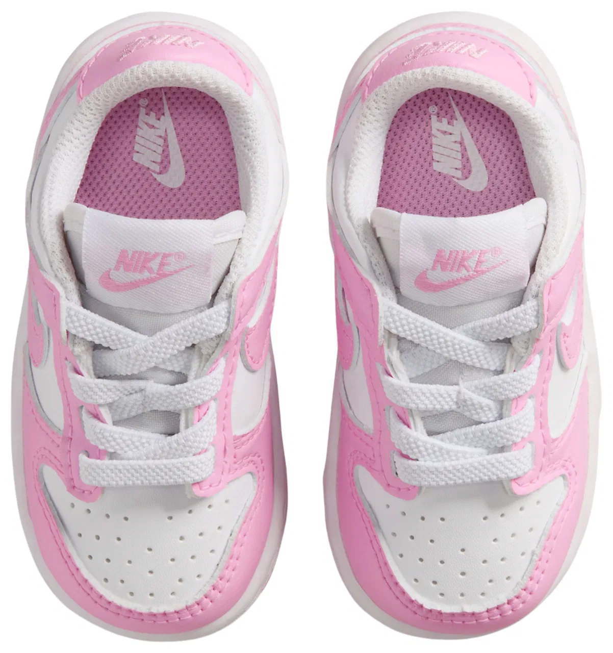 Кроссовки для девочек Dunk Low N Nike, цвет Pink Rise/White — фото 4