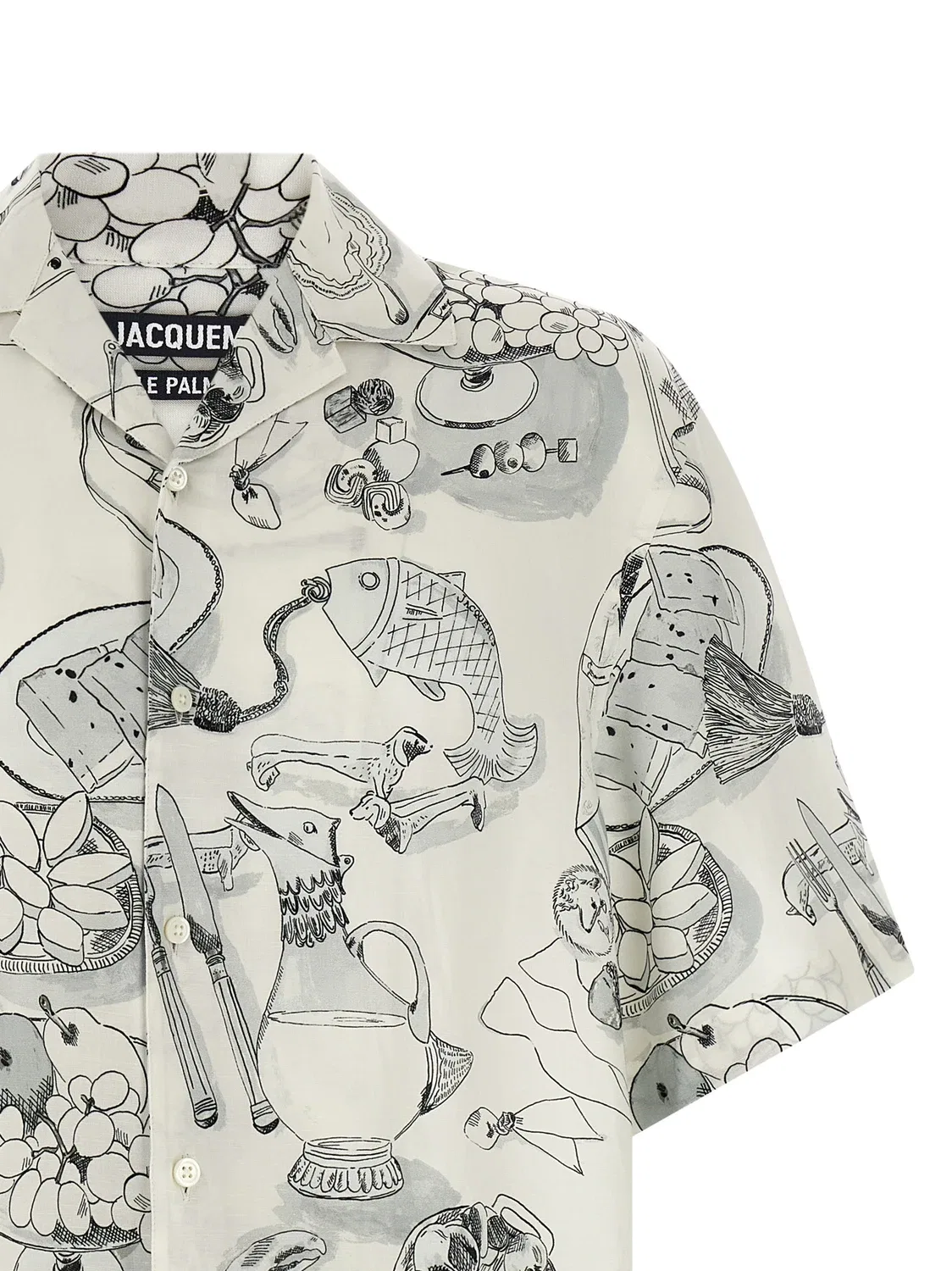 Рубашка La Chemise Cocktail JACQUEMUS, белый — фото 3