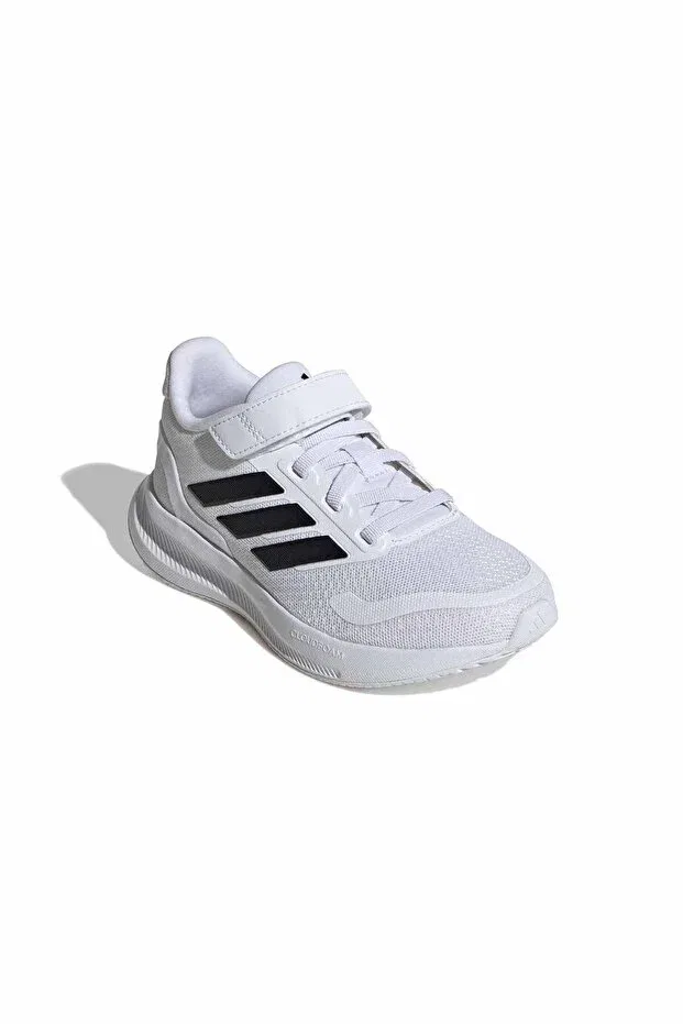 Детские кроссовки для девочек шнурующиеся Runfalcon 5 el c Adidas, White — фото 4