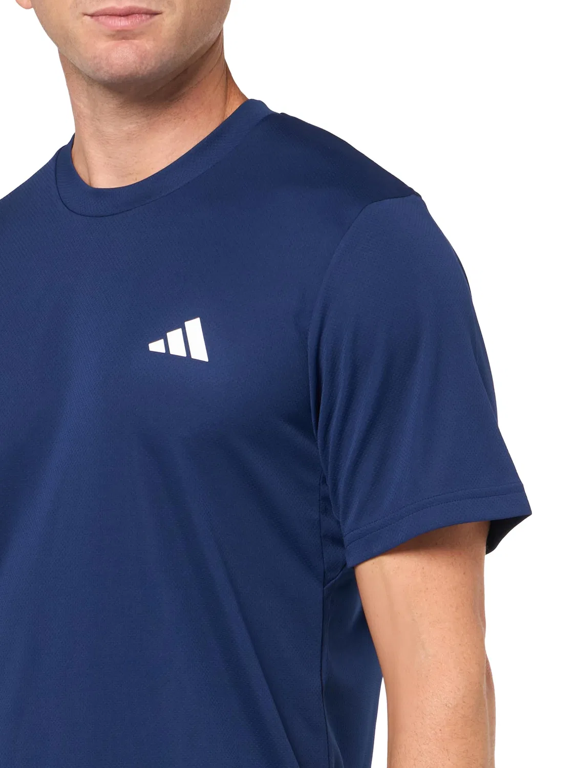 Мужская футболка с принтом Train Essentials Training Tee adidas, Dark Blue / White — фото 3