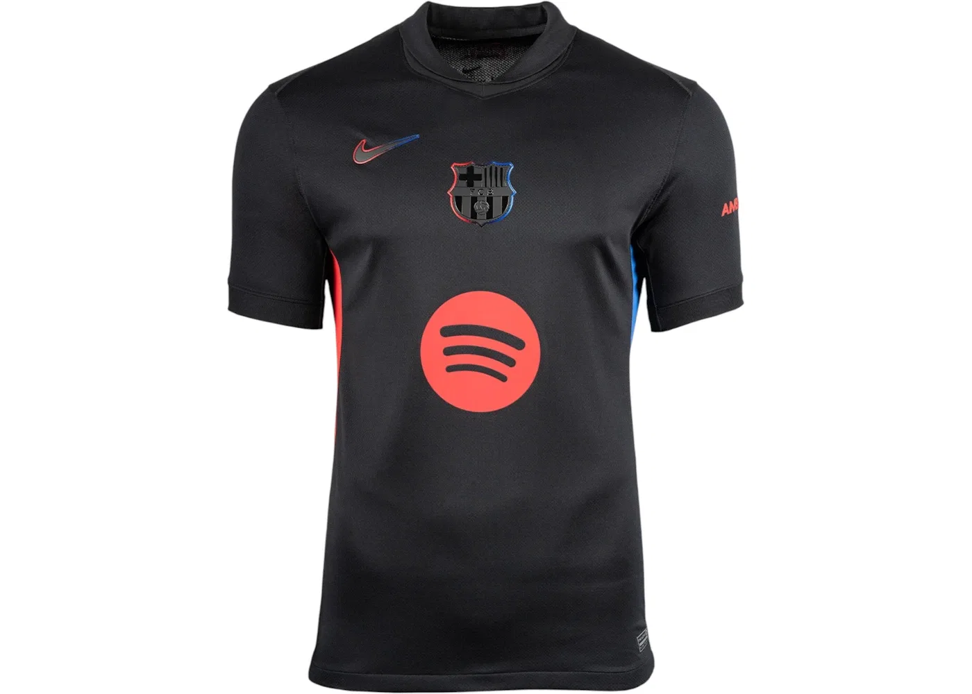 Детская футболка-джерси с длинным рукавом Nike Barcelona FC Away Stadium 2024/25 Junior Jersey, Black