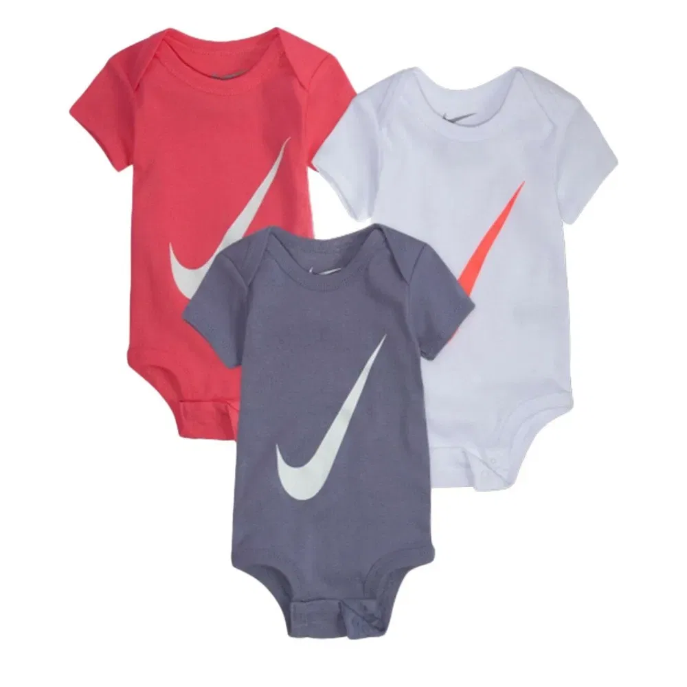Боди с коротким рукавом Swoosh, комплект 3 шт. Nike, мультиколор