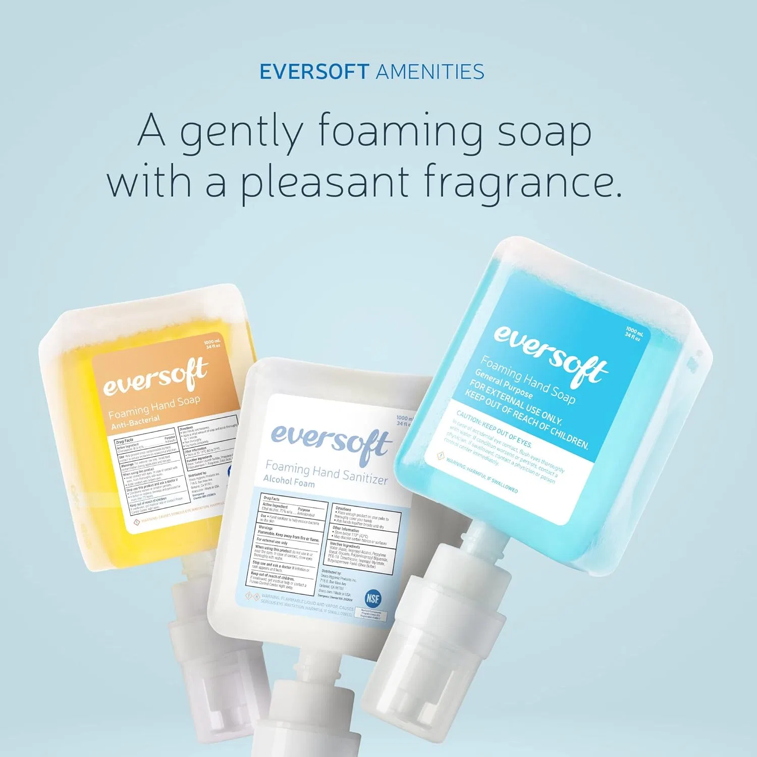 Пена для рук EZPULL Eversoft, набор 6x1000 мл, Лаванда — фото 3