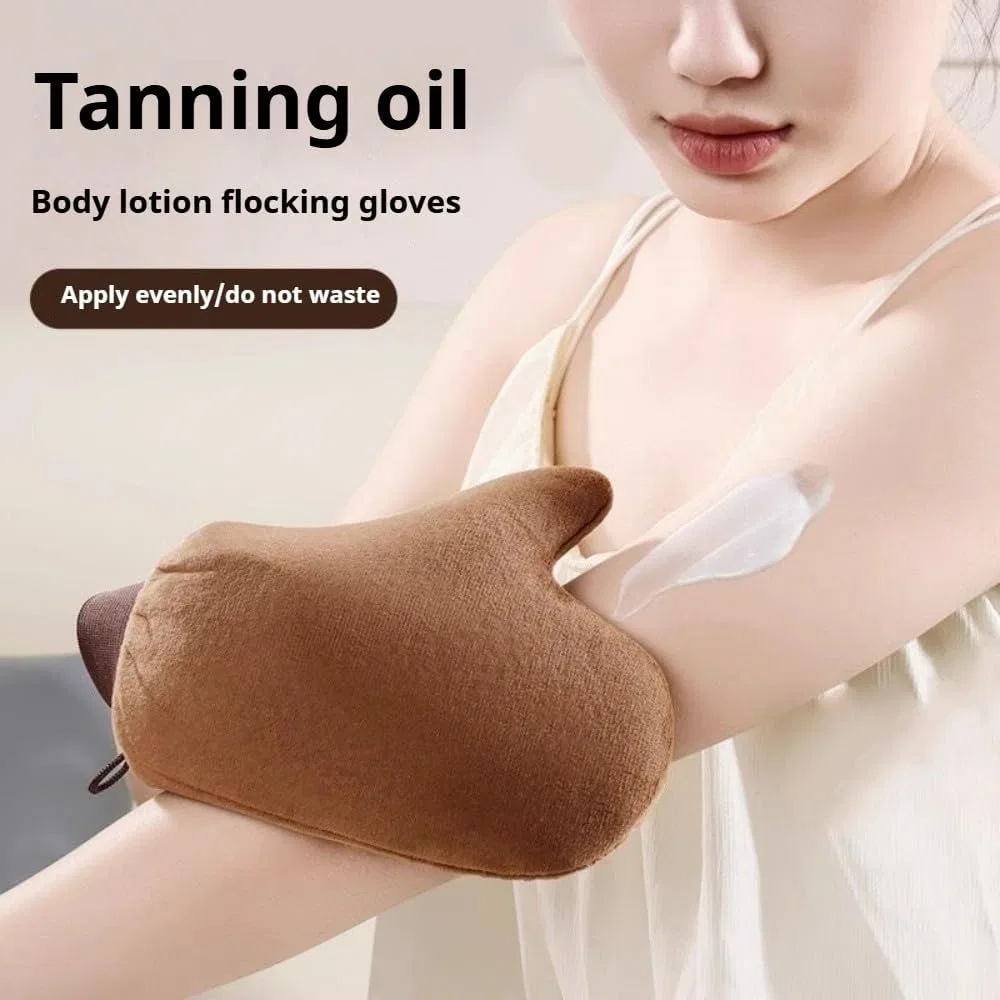 Ватные диски для лица и тела, Exfoliating Gloves, Rocky Green, 1 шт., Brown — фото 4
