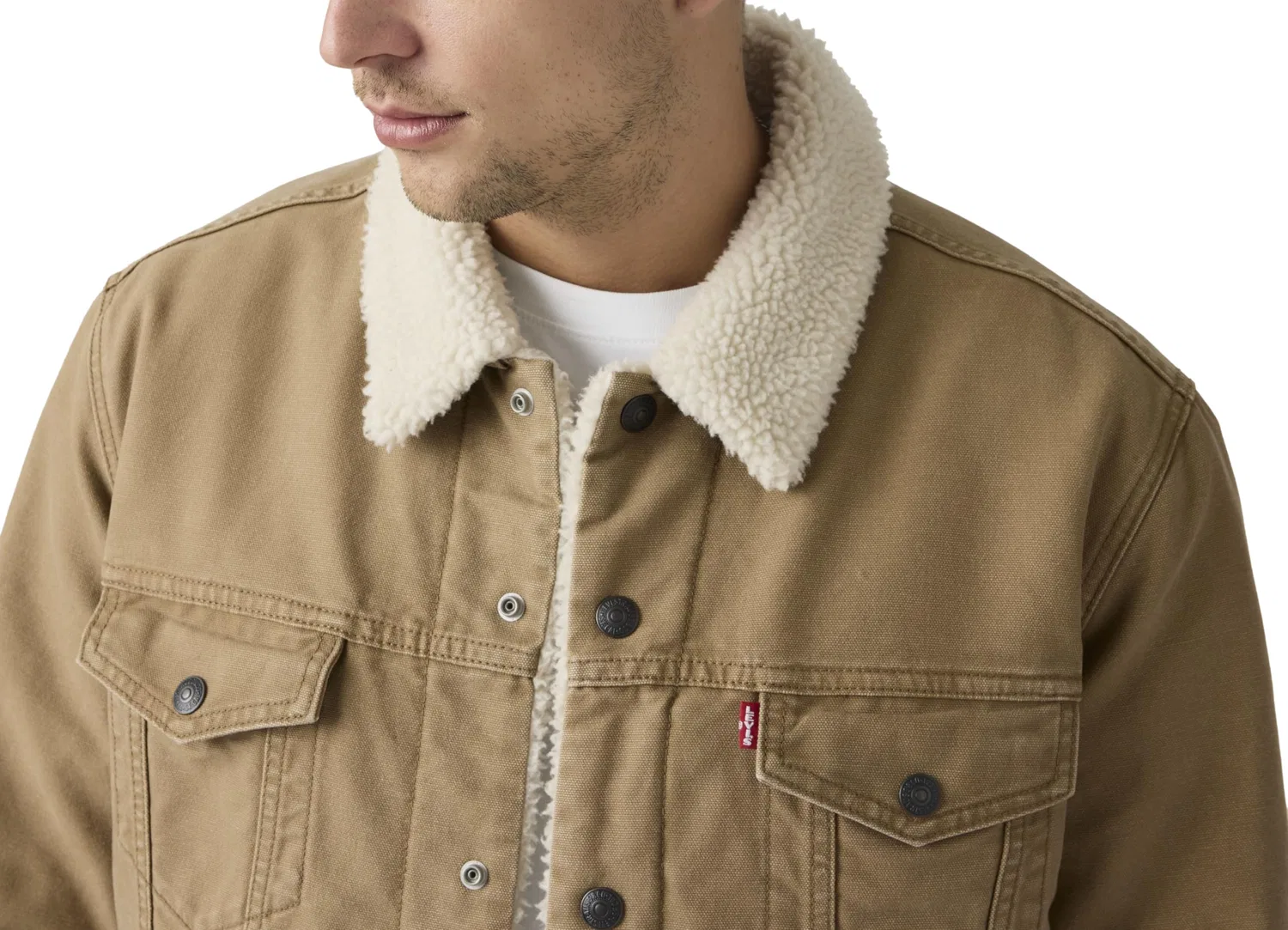 Мужская куртка-джинсовка с флисовой подкладкой Type 3 Levi's, Ermine — фото 2