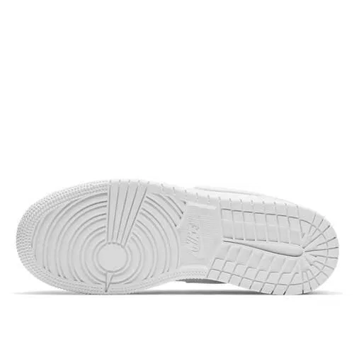 Детские кроссовки с принтом Air Jordan 1 Low Nike, Weiss — фото 4