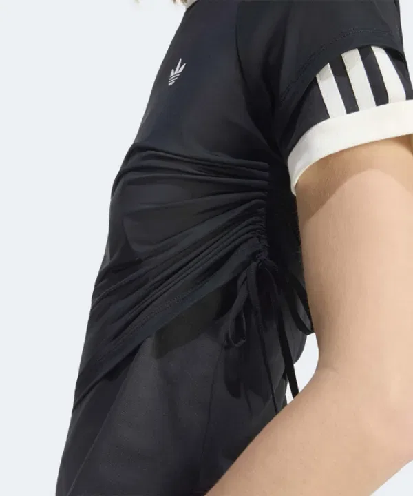 Футболка с двойным слоем Adidas, черный — фото 3