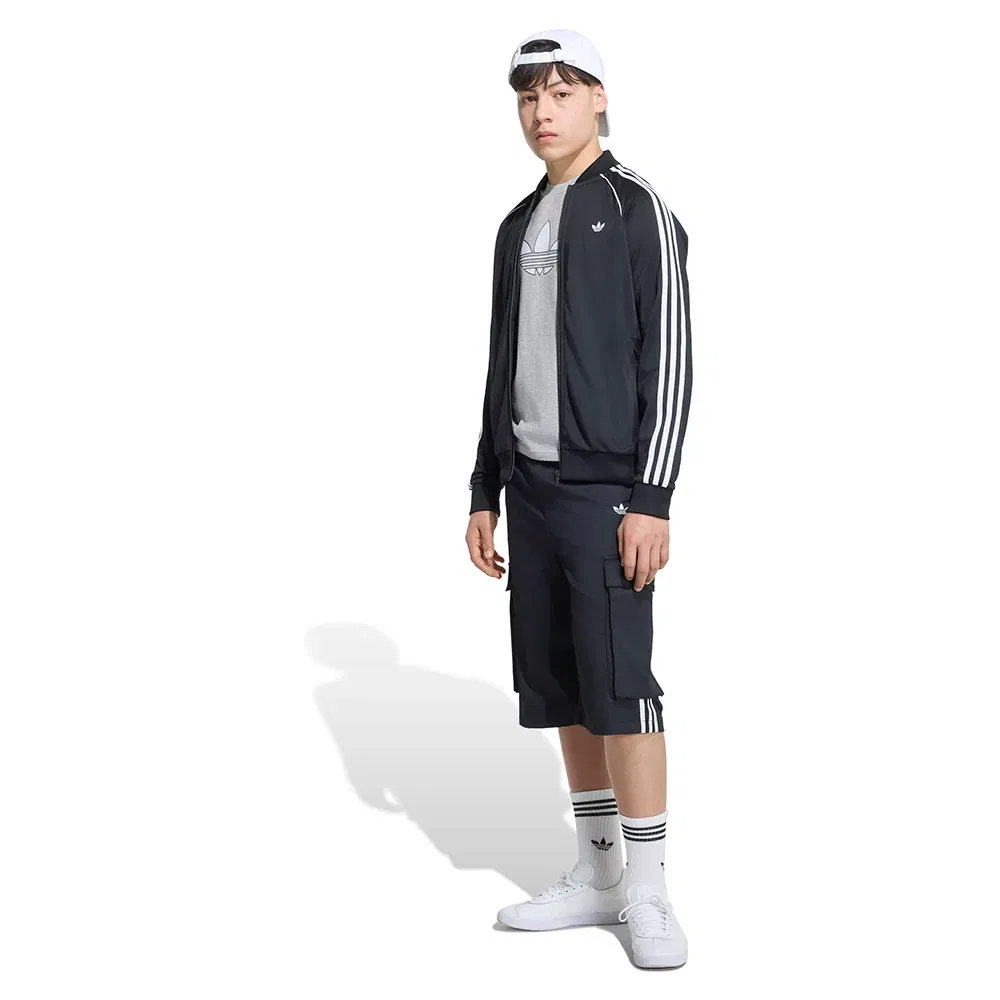 Худи на молнии Adidas Originals, черный — фото 4