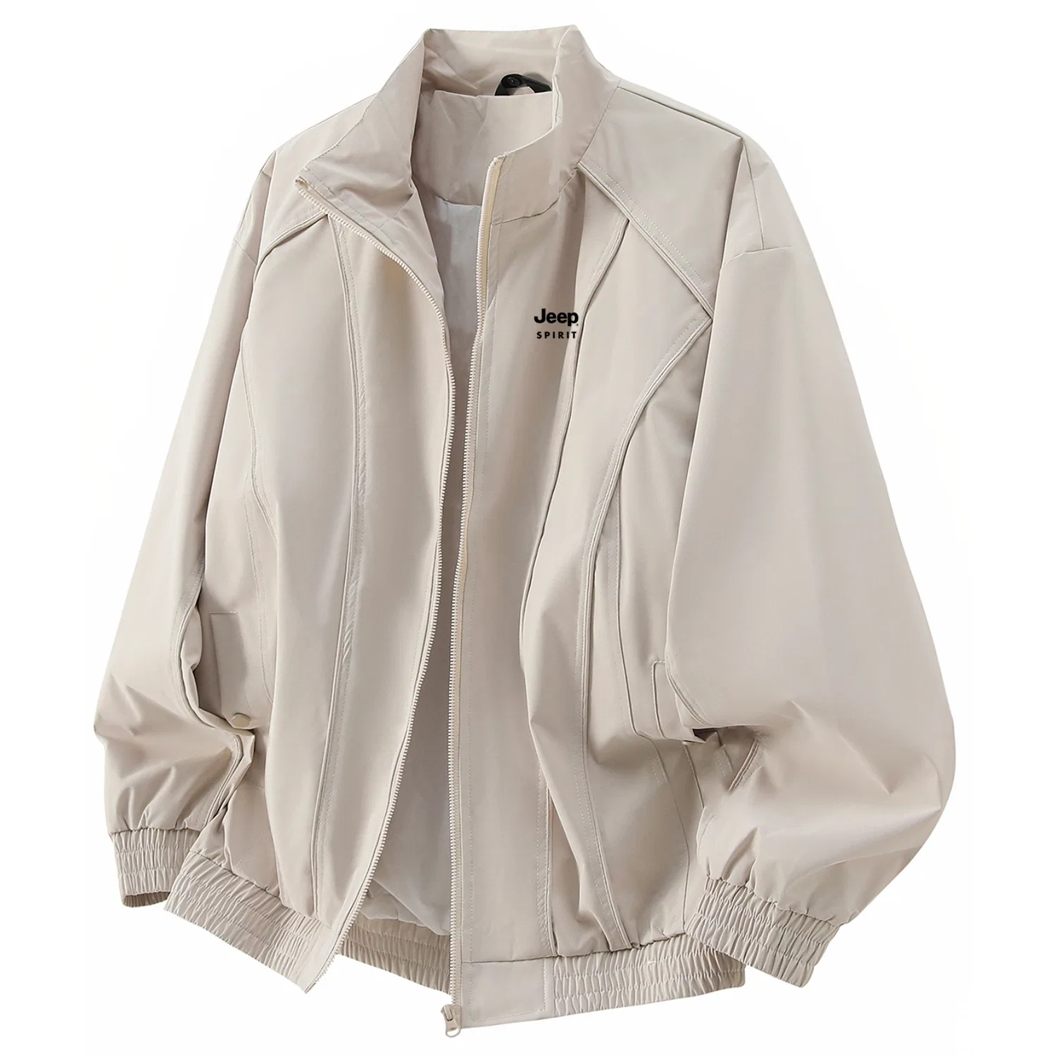 Детская куртка-ветровка с воротником-стойкой JEEP SPIRIT, Light Khaki