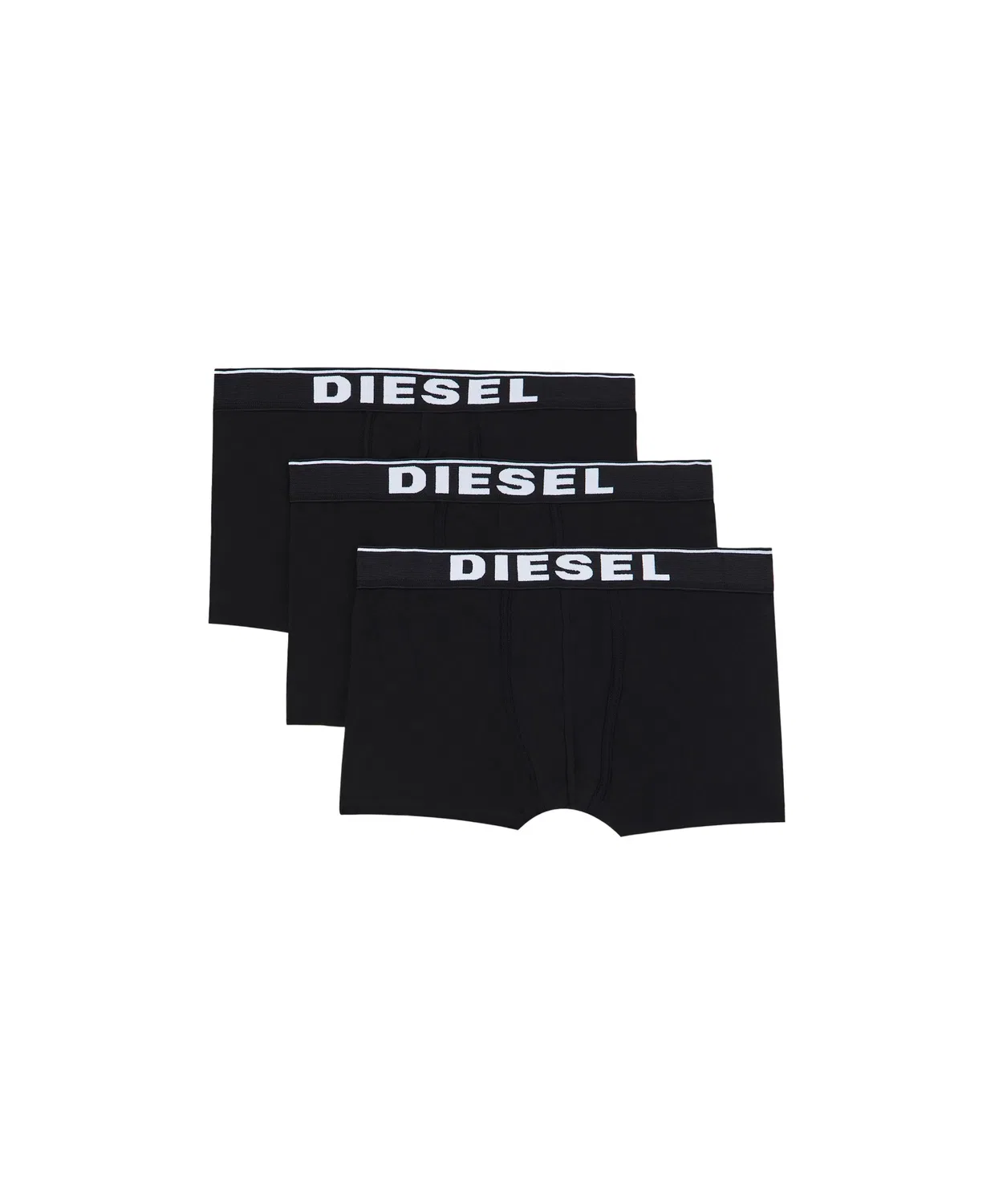 Мужские боксеры-трусы 3 шт, с логотипом DIESEL, Black