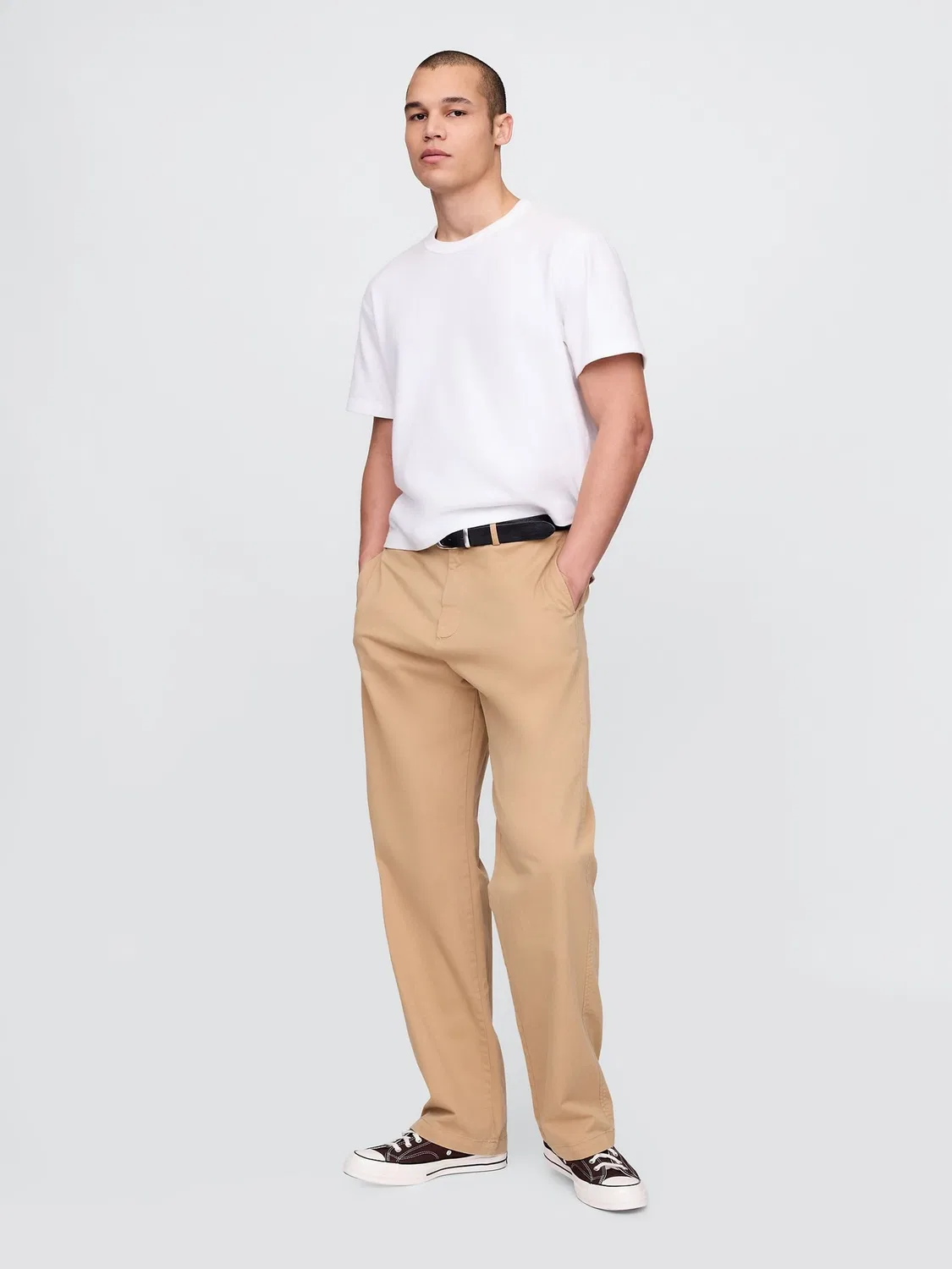 Чиносы свободного кроя 90s Loose Chinos Gap, коричневый — фото 3