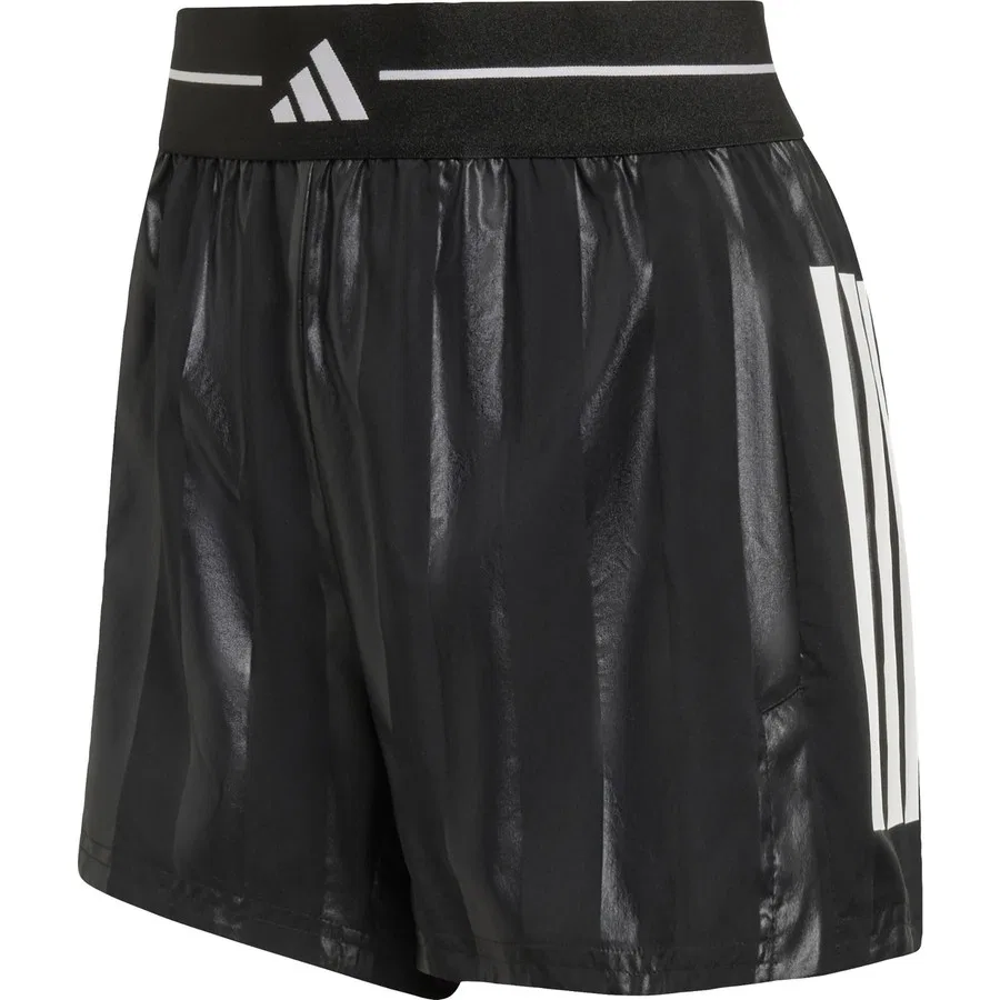 Шорты спортивные с высокой посадкой Hyperglam 3-Stripes adidas Performance, Синий — фото 3