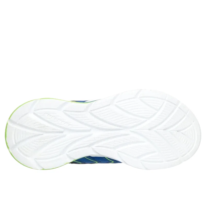 Детские кроссовки для мальчиков с подсветкой Skechers Kids S Lights Mesh, Black/Lime — фото 3