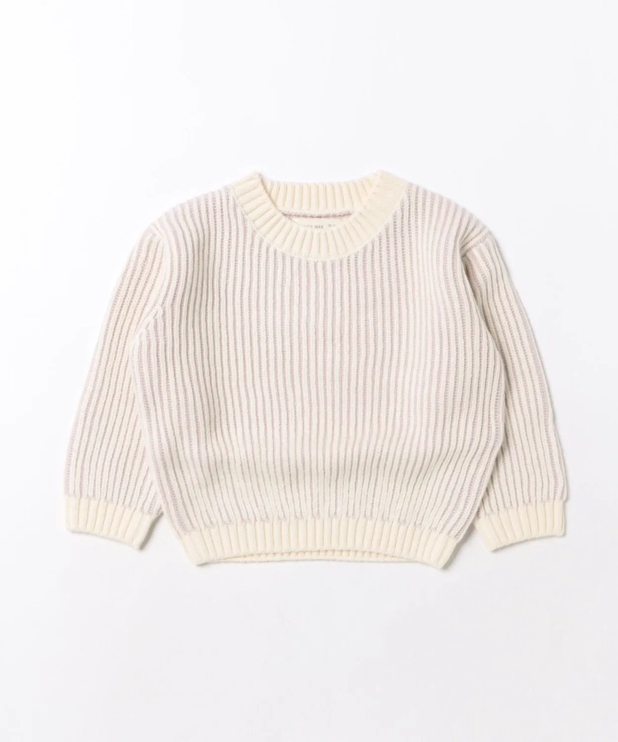Детский свитер с длинным рукавом средняя длина, полосатый, Relaxed Knit Sweater ARCHIVER, Pink