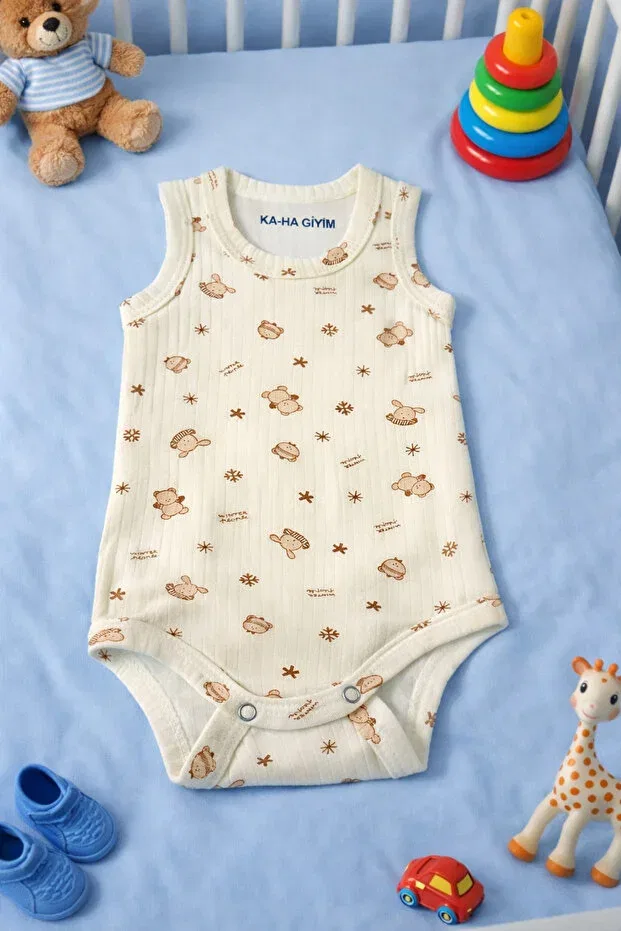 Детское боди для новорожденных с принтом Teddy Bear Ka-Ha Giyim, Teddy Bear — фото 2