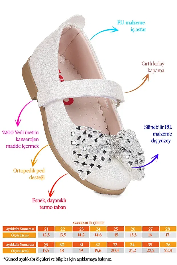 Детские балетки для девочек с бантом Kiko Kids, Mother-Of-Pearl - Blue — фото 2