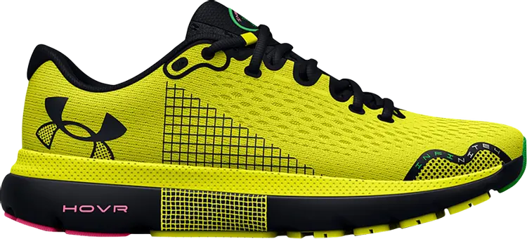 

Кроссовки Under Armour HOVR Infinite 4 Yellow Ray Pink, желтый