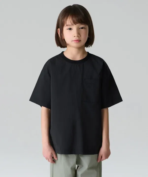 Футболка с карманом, оверсайз, Cool Touch, Musinsa Standard Kids, черный