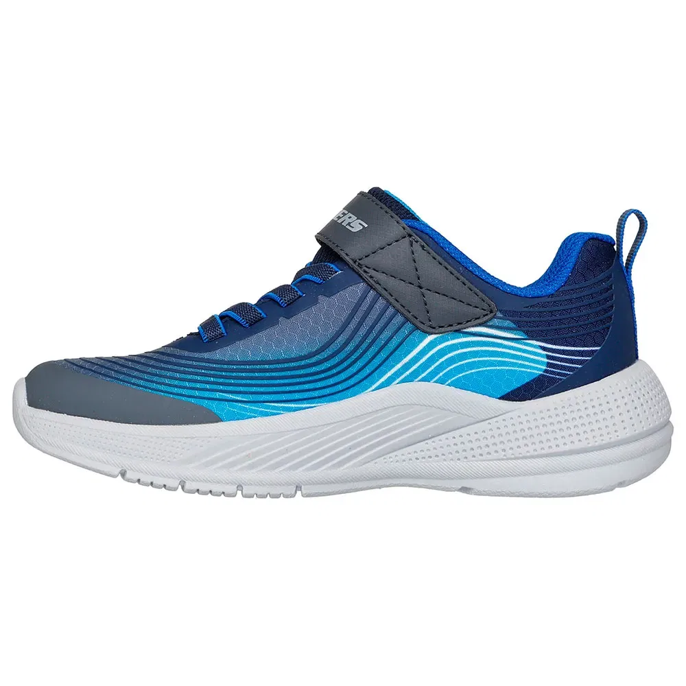 Детские кроссовки для мальчиков легкие Microspec Advance Skechers, Blue — фото 3