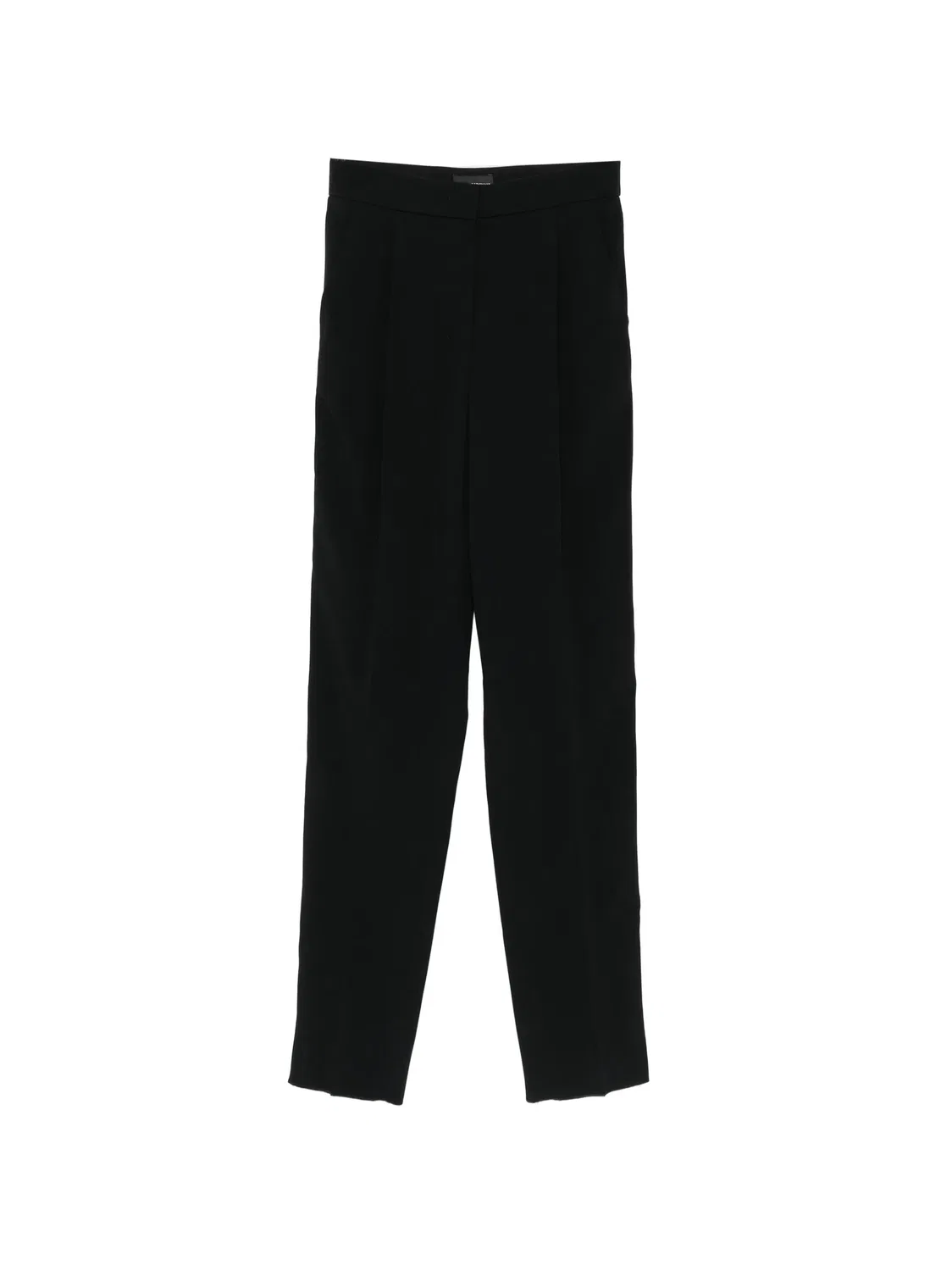 Брюки из ацетата и вискозы черные Emporio Armani, черный