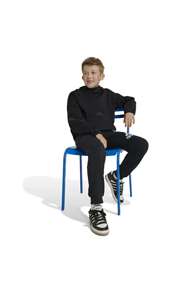Детское худи для девочек с капюшоном Adidas, Black