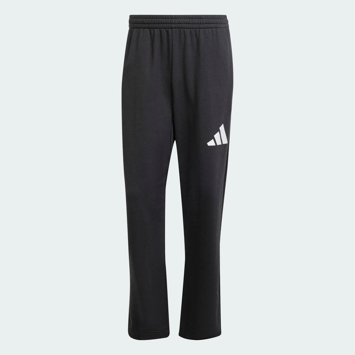 Женские спортивные широкие штаны Essentials Wide Leg 3 Bar Logo Adidas, Schwarz Weiss — фото 2