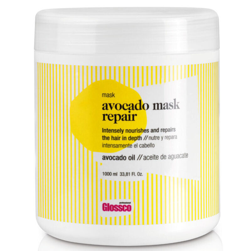 

Glossco Perfect Repair восстанавливающая маска для волос с маслом авокадо, 1000 мл