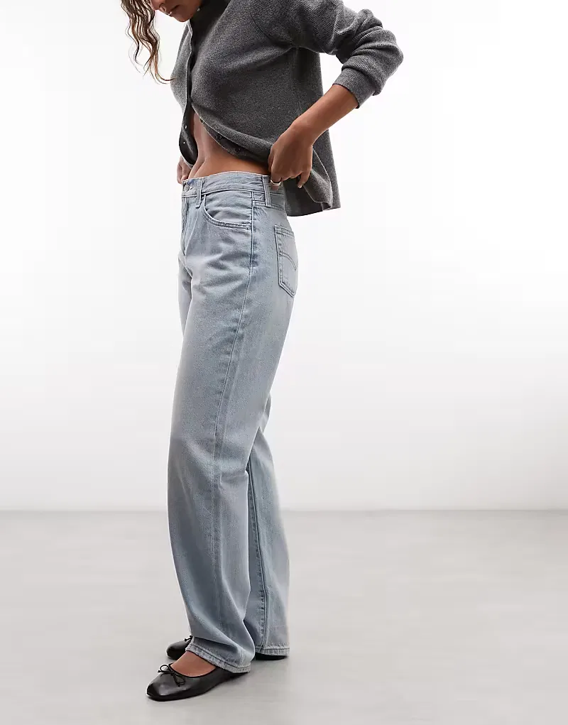 Джинсы Levi's Easy Dad Denim светло-голубой — фото 2